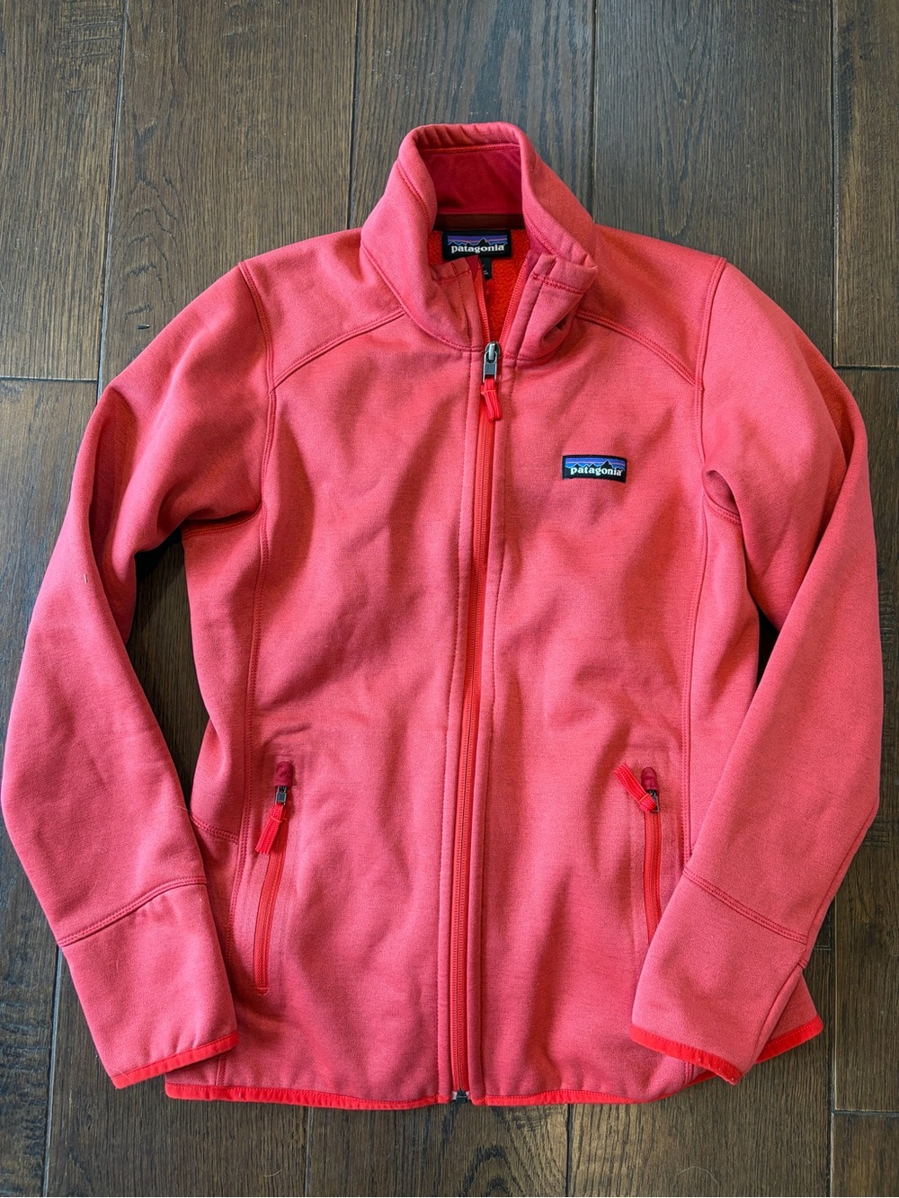 Patagonia Red Zip Up Fleece Jacket